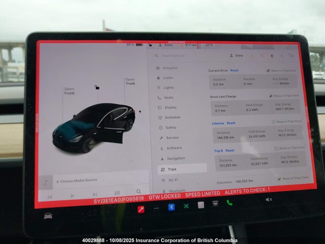 5YJ3E1EA0JF095619 Tesla MODEL 3