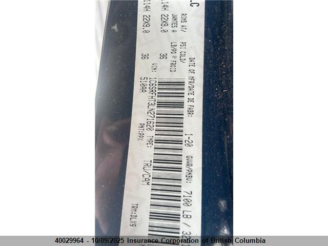 RAM 2020 2020 1C6SRFHT3LN271620 Image 5