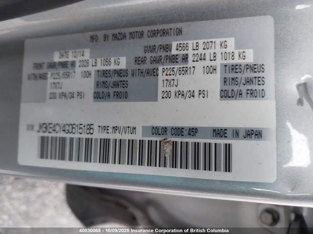 JM3KE4CY4G0615185 Mazda py