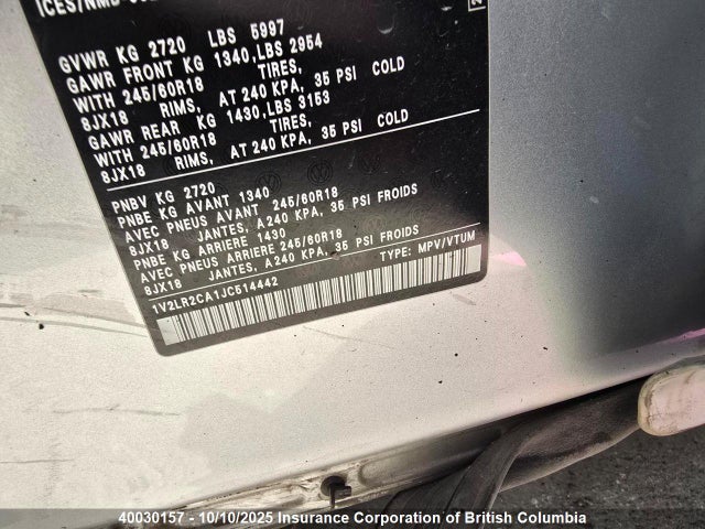 Volkswagen fsi 2018 1V2LR2CA1JC514442 Image 5