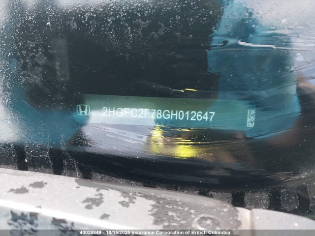 Honda k20c2 2016 2HGFC2F78GH012647 Image 18