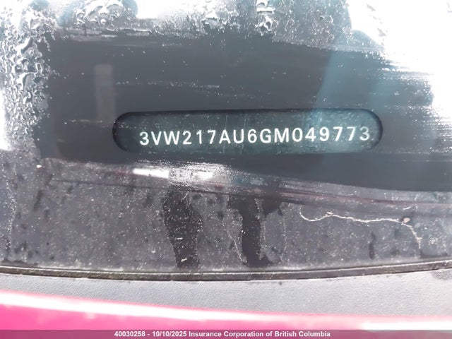 3VW217AU6GM049773 Volkswagen 1.8 tsi