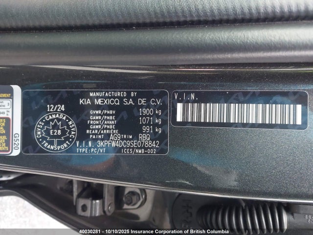 KIA t-gdi gamma-ii 2025 3KPFW4DC9SE078842 Image 9