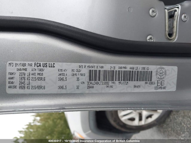 3C4NJCABXJT318992 Jeep 2018