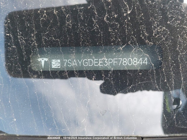 7SAYGDEE3PF780844 Tesla Model Y