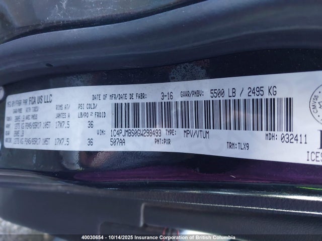 1C4PJMBS0GW298493 Jeep 2016