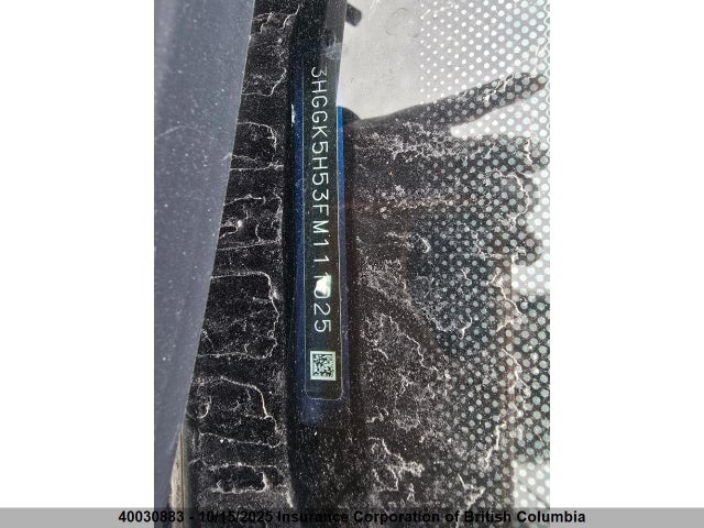 3HGGK5H53FM111025 Honda l15b1