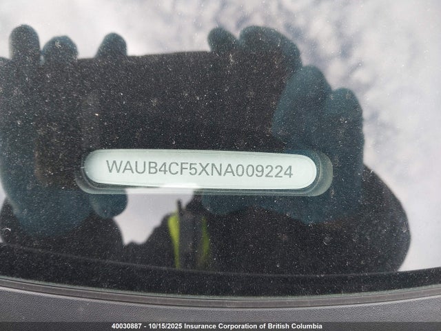 WAUB4CF5XNA009224 Audi 2022