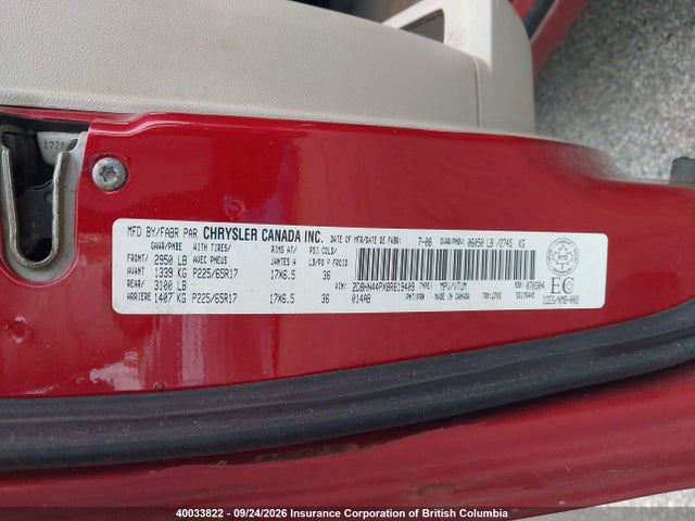 Aukcja sprzedaży 2008 Dodge Grand Caravan Sxt, vin: 2D8HN44PX8R819409, numer aukcji: 40033822