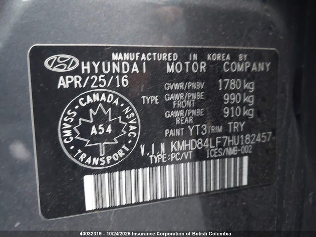 Hyundai Elantra 2017 KMHD84LF7HU182457 Image 9