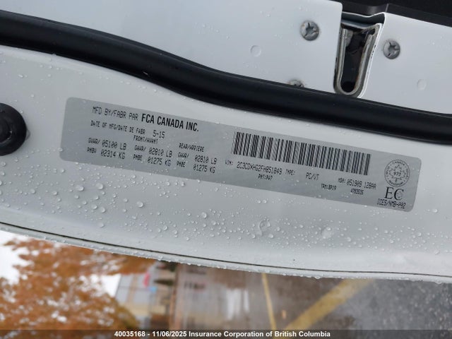 2015 Dodge Charger Sxt მანქანა იყიდება აუქციონზე, vin: 2C3CDXHG2FH851849, აუქციონის ნომერი: 40035168
