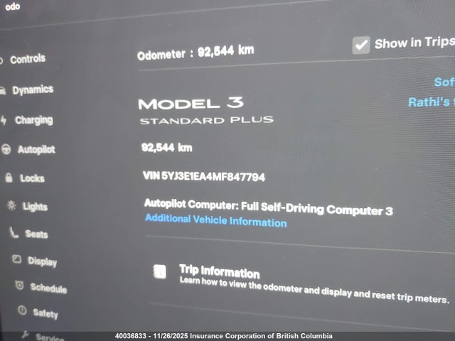 Продаж на аукціоні авто 2021 Tesla Model 3, vin: 5YJ3E1EA4MF847794, номер лоту: 40036833