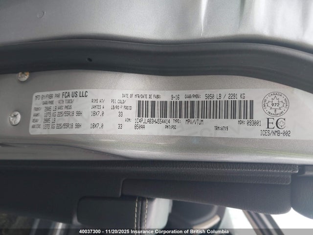 Продаж на аукціоні авто 2017 Jeep Cherokee Sport, vin: 1C4PJLAB3HW554414, номер лоту: 40037300