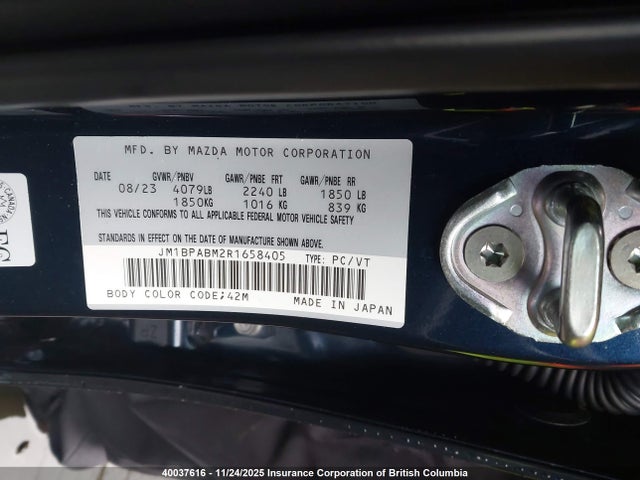 Mazda pyukd 2024 JM1BPABM2R1658405 Image 9