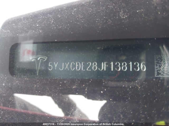 5YJXCDE28JF138136 Tesla MODEL X