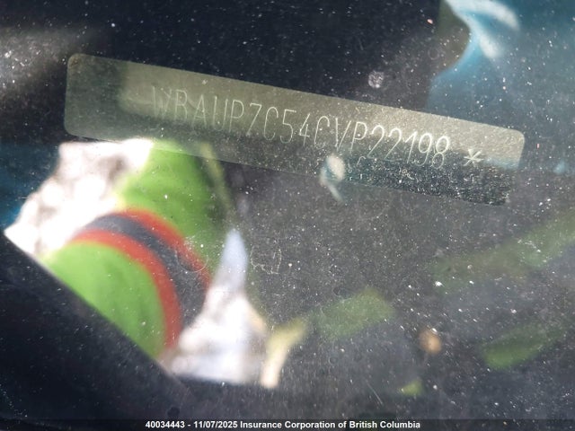 40034443 :رقم المزاد ، WBAUP7C54CVP22198 vin ، 2012 Bmw 128 I مزاد بيع