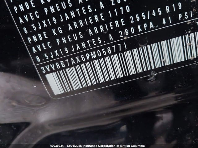 3VV8B7AX6PM058771 Volkswagen Tiguan Se R-line Black