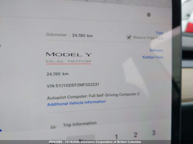 Продажа на аукционе авто 2021 Tesla Model Y, vin: 5YJYGDEF2MF202221, номер лота: 40041958