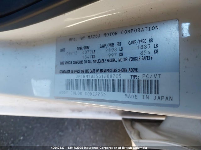 Mazda Mazda3 Gt 2016 JM1BM1W35G1288705 Image 41
