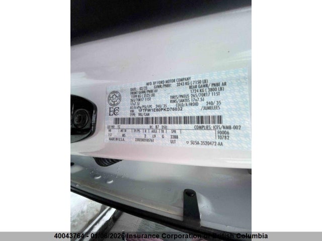 Ford gtdi 2023 1FTFW1E80PKD76032 Image 29