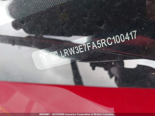LRW3E7FA5RC100417 Tesla Model 3 Rwd