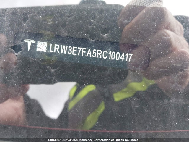 LRW3E7FA5RC100417 Tesla Model 3 Rwd