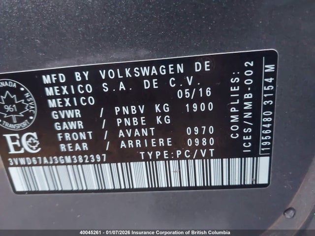 Volkswagen Jetta 2016 3VWD67AJ3GM382397 Image 29