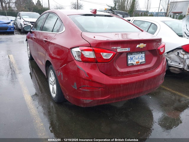 Aukcja sprzedaży 2018 Chevrolet Cruze Lt, vin: 1G1BE5SM2J7153844, numer aukcji: 40042255