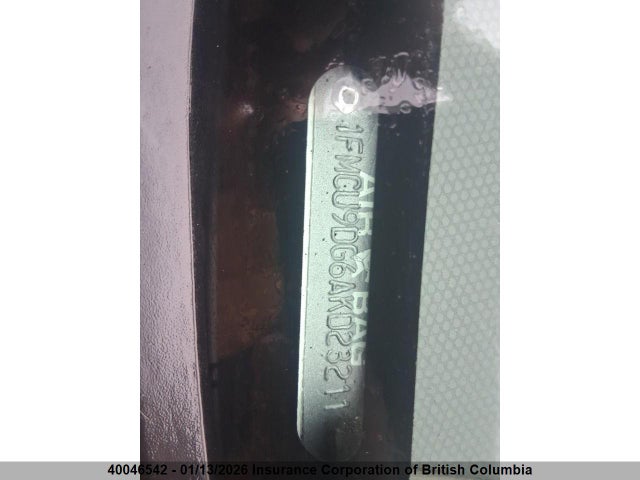 40046542 :رقم المزاد ، 1FMCU9DG6AKD23211 vin ، 2010 Ford Escape Xlt مزاد بيع