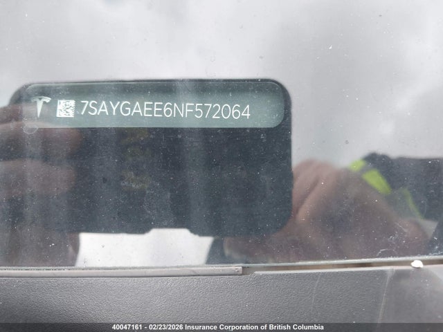 7SAYGAEE6NF572064 Tesla Model Y