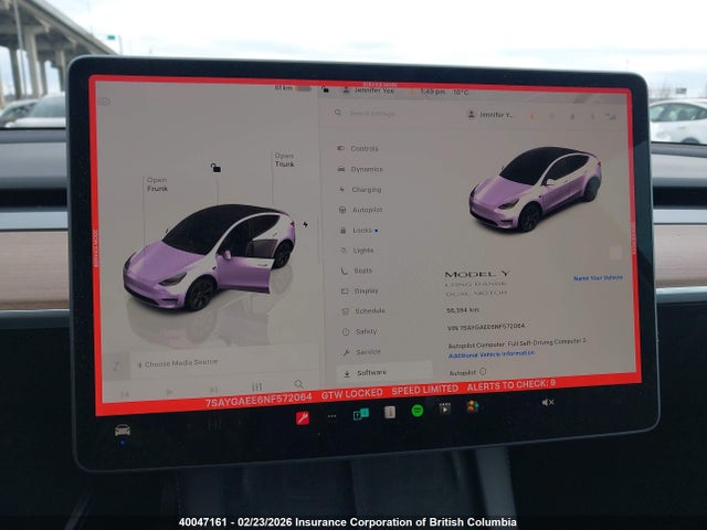 7SAYGAEE6NF572064 Tesla Model Y