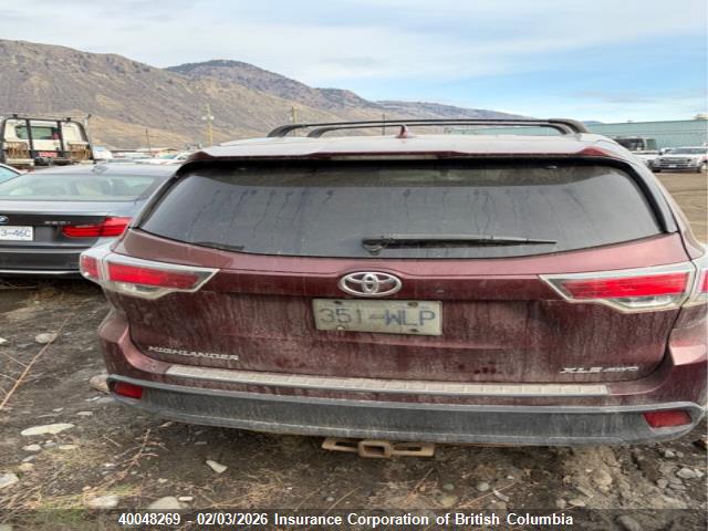 5TDJKRFH4GS262997 Toyota Highlander Xle