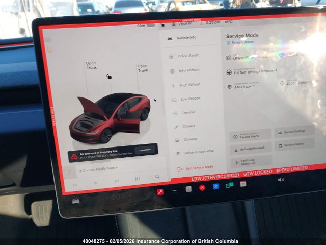 LRW3E7FA1RC089321 Tesla MODEL 3