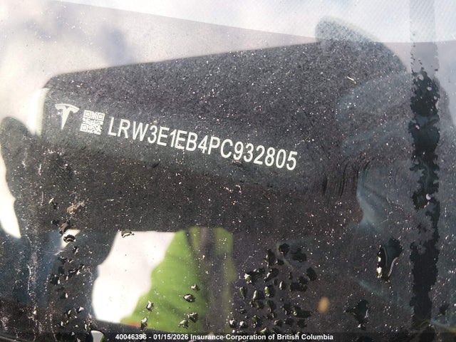 LRW3E1EB4PC932805 Tesla MODEL 3