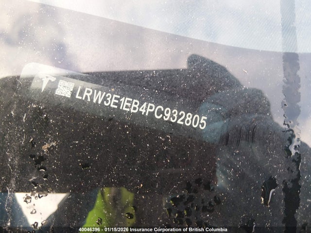 LRW3E1EB4PC932805 Tesla MODEL 3