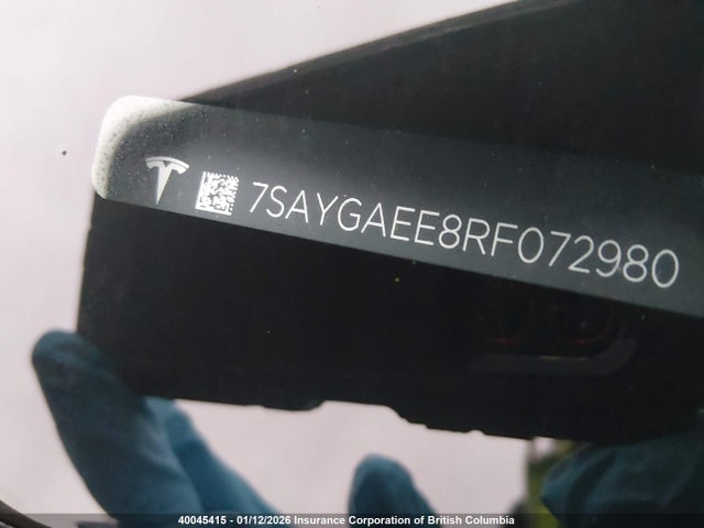 7SAYGAEE8RF072980 Tesla Model Y