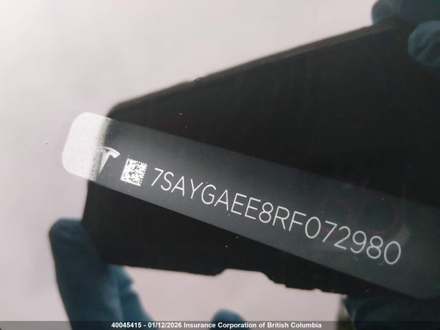 7SAYGAEE8RF072980 Tesla Model Y