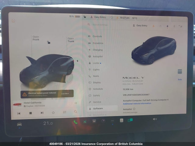 Aukcja sprzedaży 2024 Tesla Model Y, vin: LRWYGDEE8RC630867, numer aukcji: 40049186