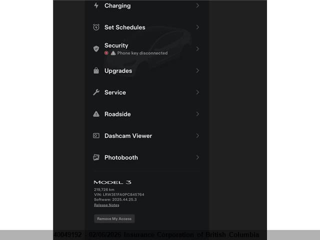 LRW3E1FA0PC845764 Tesla MODEL 3