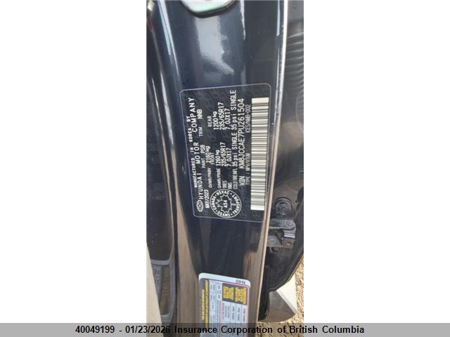 KM8JCCAE7PU261504 Hyundai TUCSON SEL