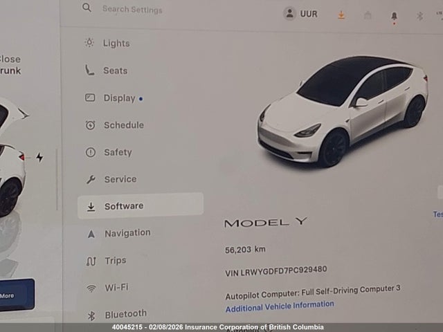 LRWYGDFD7PC929480 Tesla Model Y