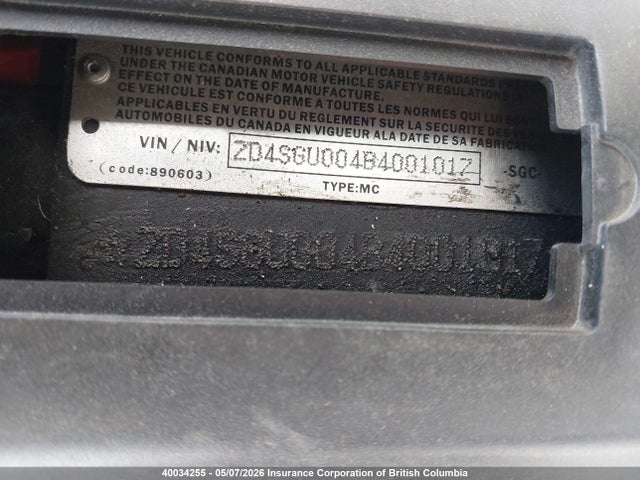 Продаж на аукціоні авто 2011 Aprilia Sportcity One 125, vin: ZD4SGU004B4001017, номер лоту: 40034255