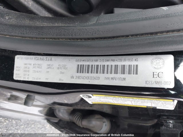ZFBCFACH3FZ034301 Fiat 500