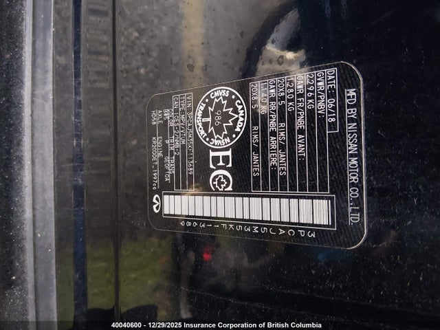 3PCAJ5M35KF113689 Infiniti Qx50 Essential/pure