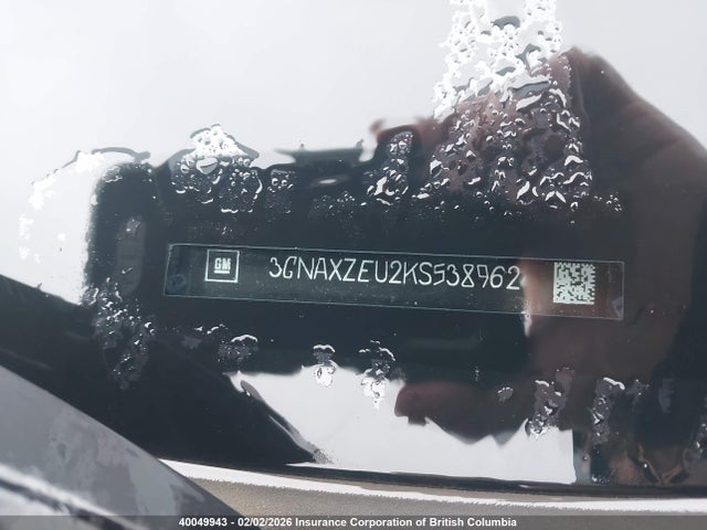 3GNAXZEU2KS538962 Chevrolet Equinox Premier