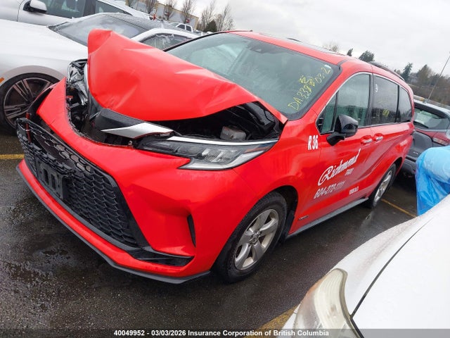 5TDGRKEC6MS033350 Toyota Sienna Le/xle/xse/limited/platinum