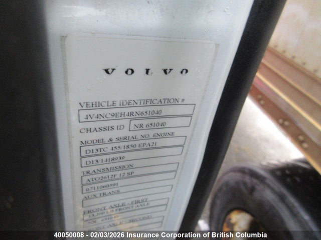 4V4NC9EH4RN651040 Volvo Vn L