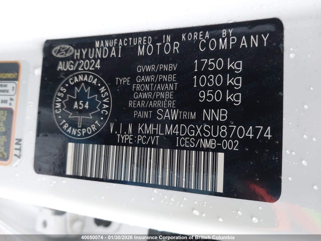 KMHLM4DGXSU870474 Hyundai Elantra Sel Sport