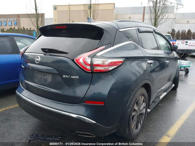 5N1AZ2MHXJN104016 Nissan Murano S/sl/sv/platinum