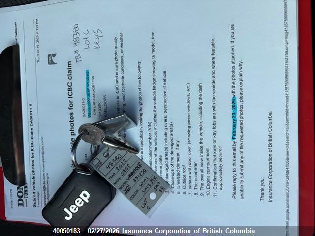 1C4HJXEG5NW251230 Jeep Wrangler Unlimited Sahara